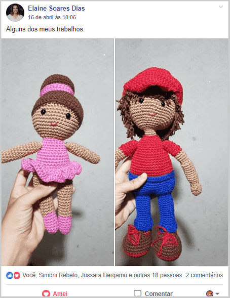 Amigurumi boneca